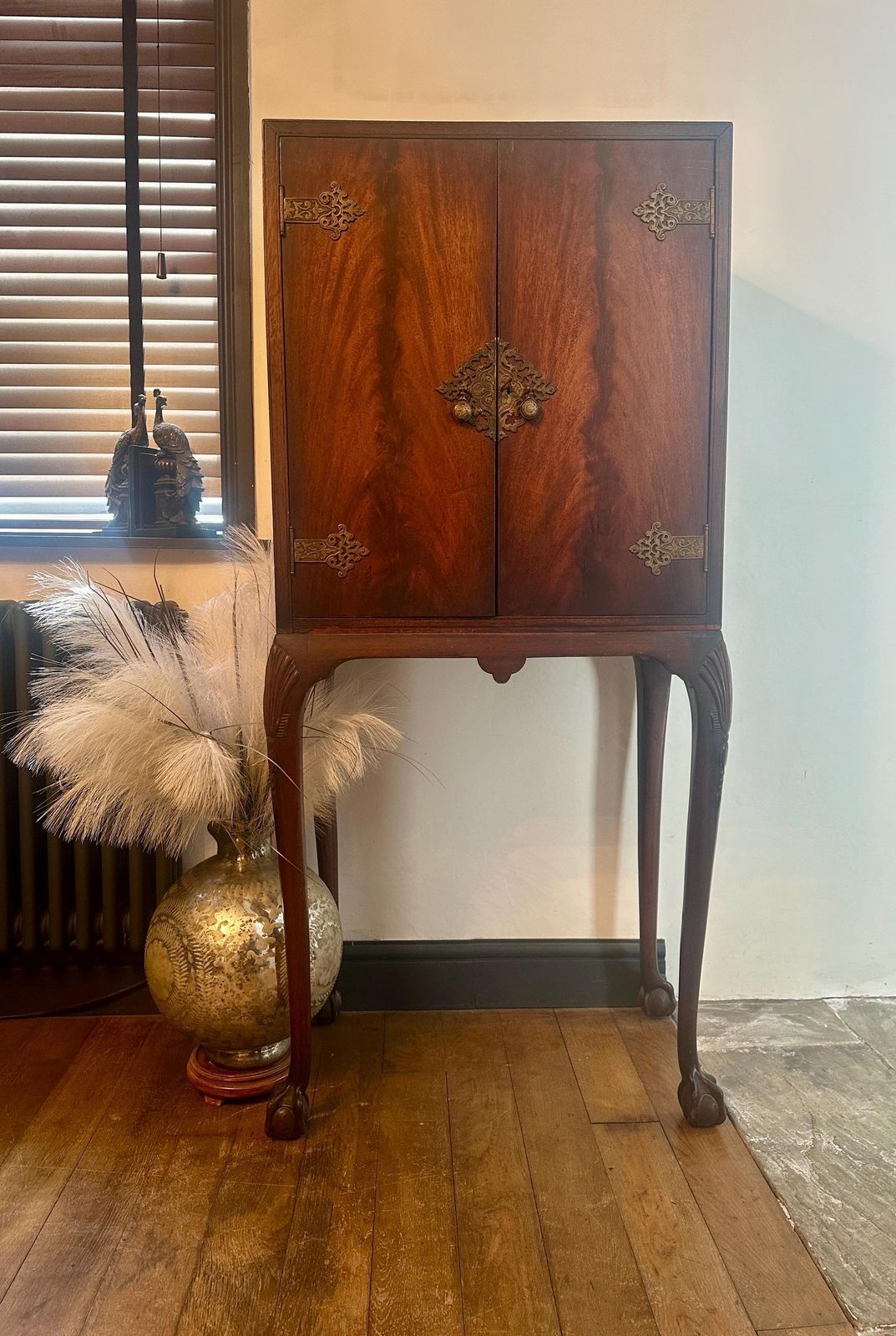 New Stock Beautiful Drinks Cabinet On Ball And Claw Feet Available For Commission Or Restoration   Ideal For Small Space photo furniture