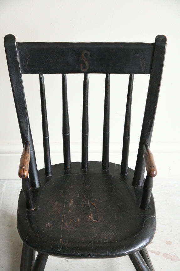 Antique Stained Childs Chair, 1800s photo Furniture