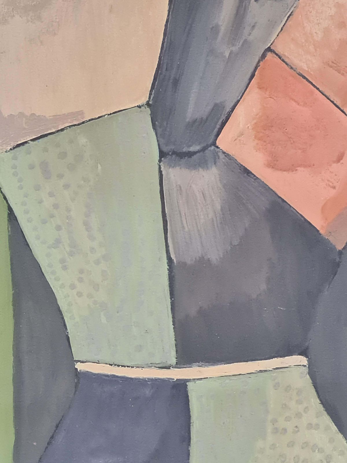Créqule French Cubist Oil And Acrylic On Board, Le Mannequin, After Giorgio De Chiricolate 20th Century photo Art