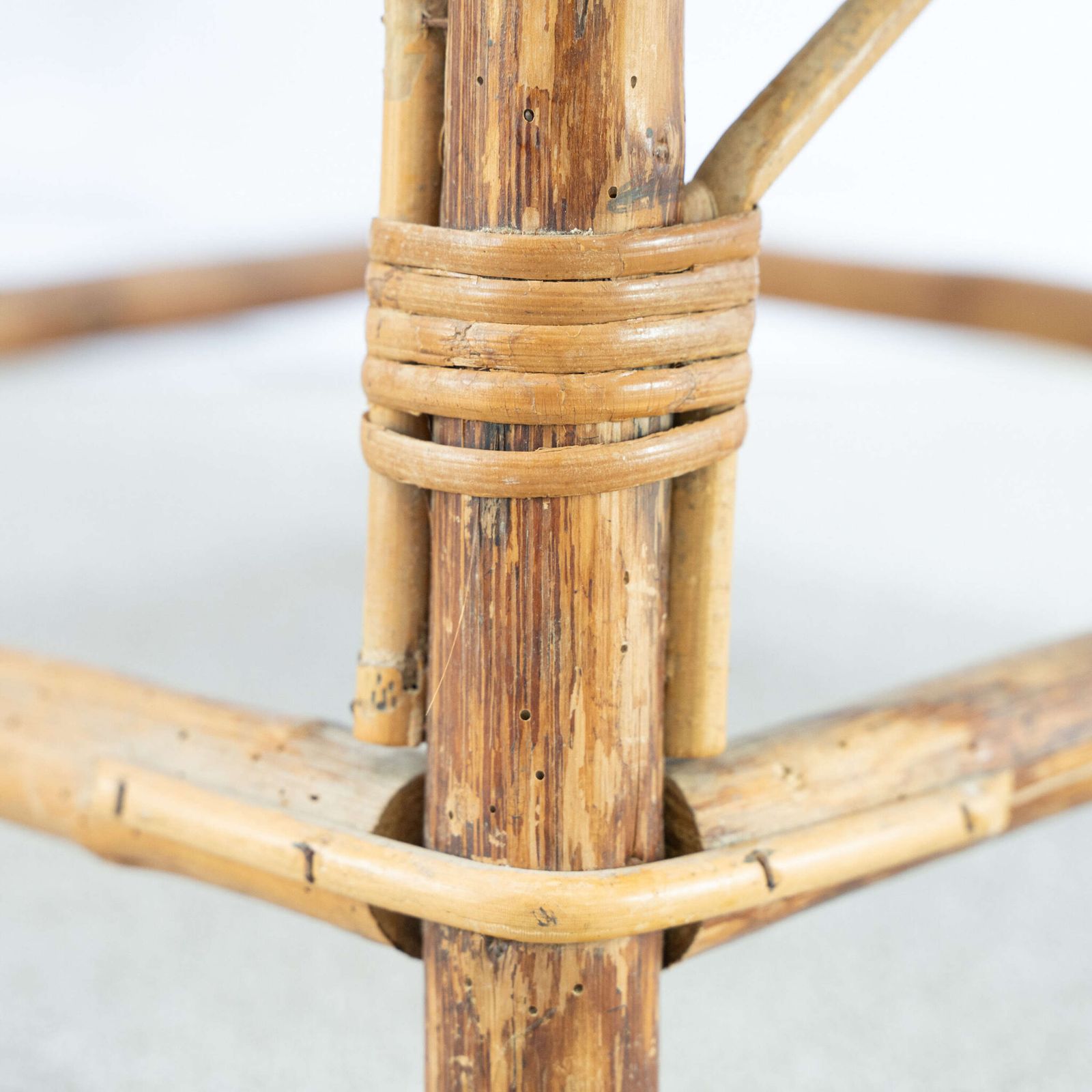 Furniture A French 1950’s Rattan Lounger photo