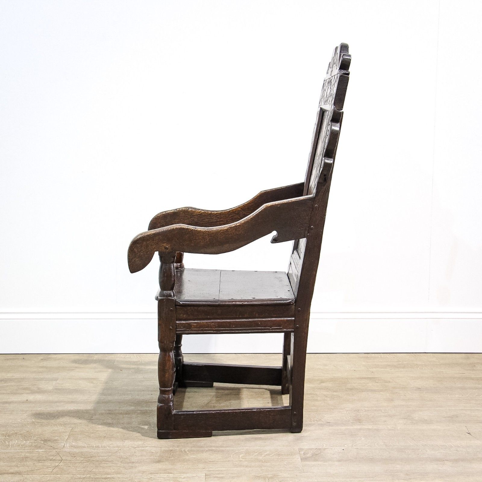 17th Century Charles I Oak Wainscot Chair photo 1500.0