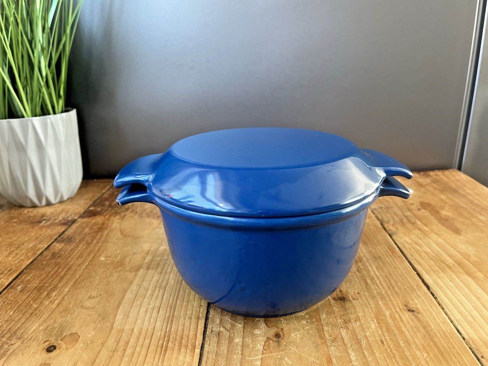 Mid Century Danish Nacco 16e Michael Lax Cast Iron Casserole Dish Dutch Oven photo vinterior