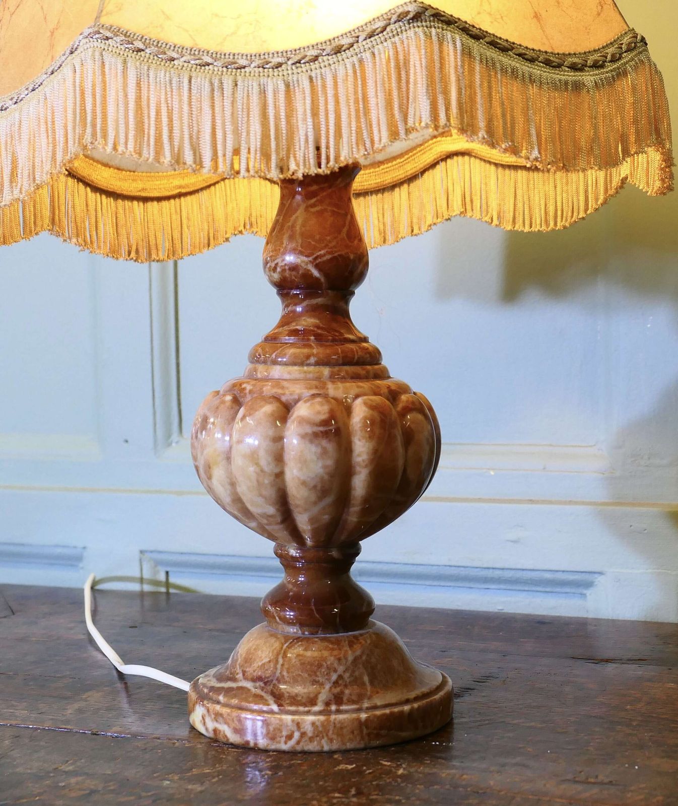 Art Deco Italian Marble Table Lamp photo 570.0