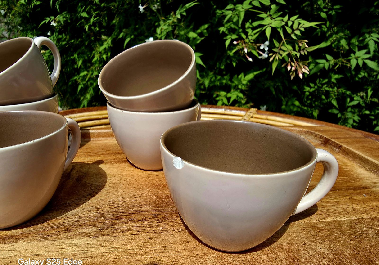 Mid Century Espresso Coffee Set By Poole Pottery In Twintone Mushroom & Sepia photo vinterior