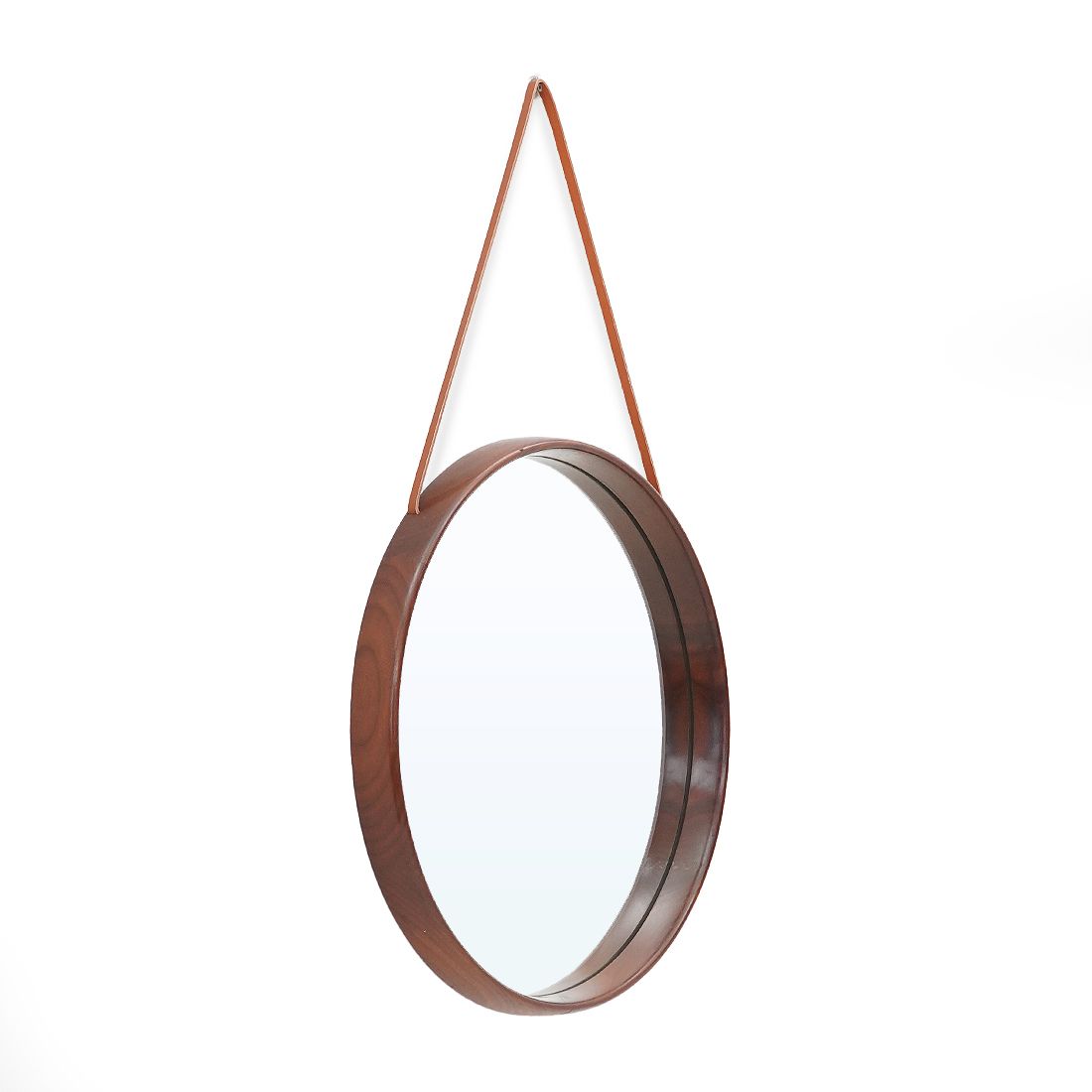 Teak Wall Mirror By Uno And Osten Kristiansson For Luxus, 1960s