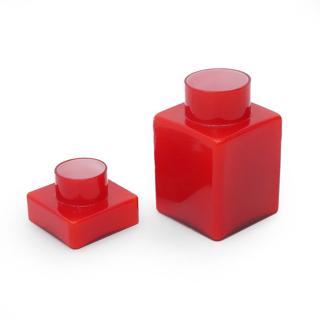 photo furniture Red Glass Bottle By Luciano Vistosi For Vistosi, 1960s