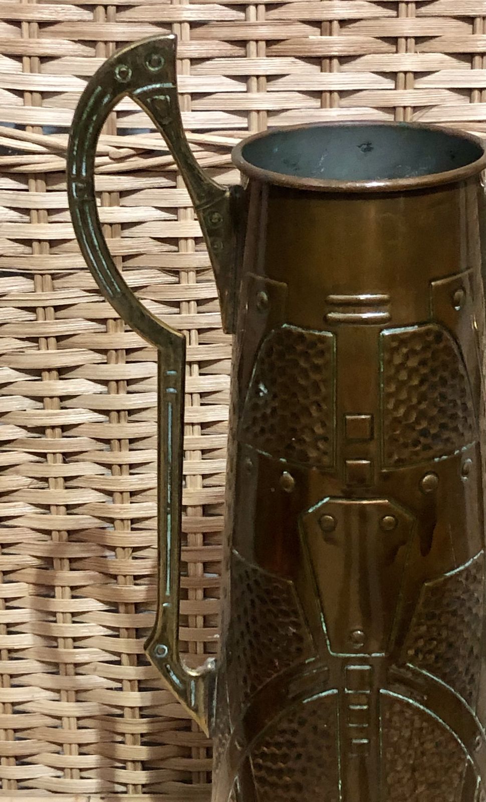 Handsome Art Nouveau Copper Vase Made In Germany photo 99.0