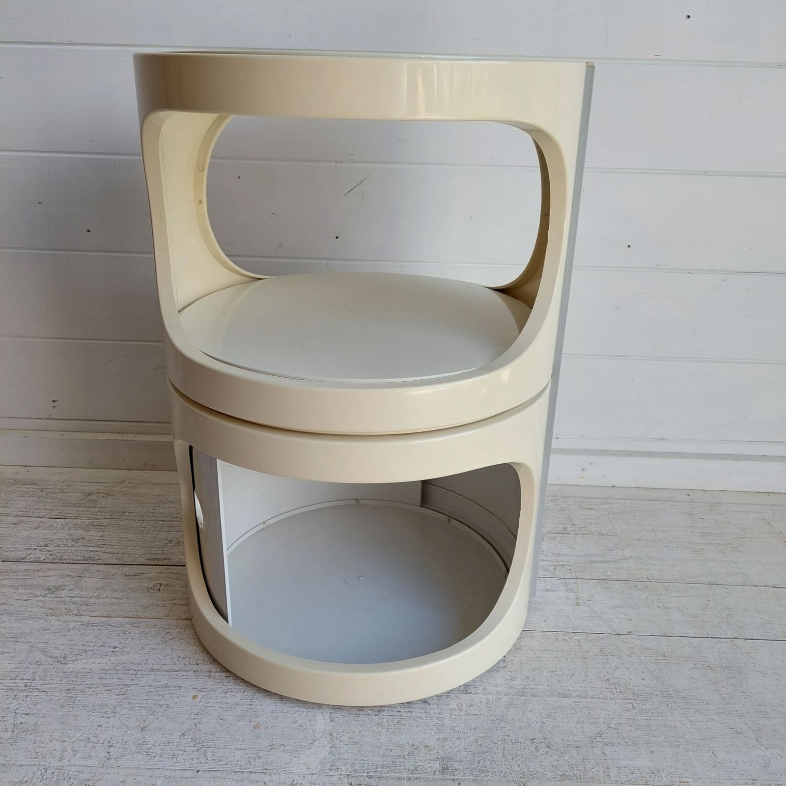 photo for sale Mid Century  Plastic Side Table Space Age Nightstand Marc Held  Flair, France  Holland 970s