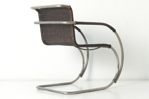 Furniture Weissenhof Mr 20 Armchair By Ludwig Mies Van Der Rohe For Berlin Metallgewerbe Josef Müller, Germany, 1927 photo
