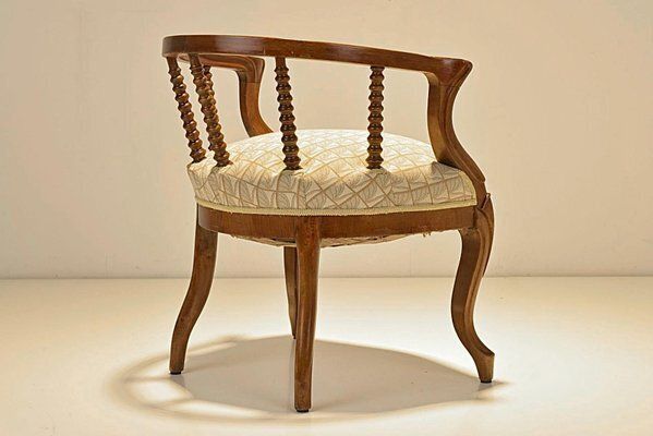 Late Biedermeier Upholstered Walnut Armchair, Germany, 1870s photo vinterior