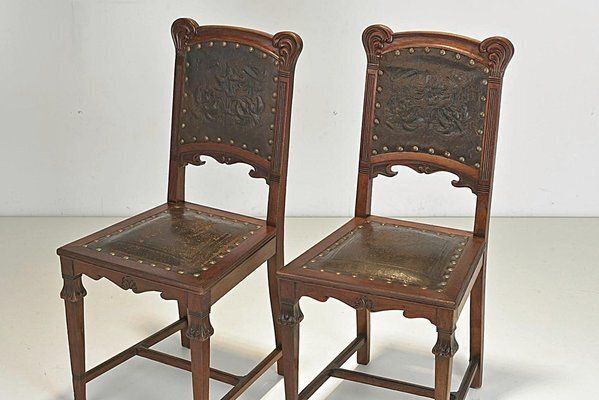 photo furniture Art Nouveau Chairs, Germany, 1908, Set Of 2