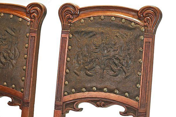 1092.0 Art Nouveau Chairs, Germany, 1908, Set Of 2 photo
