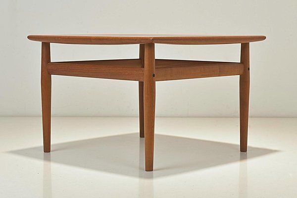 Side Table In Teak By Grete Jalk For Glostrup Møbelfabrik, Denmark, 1960s photo furniture