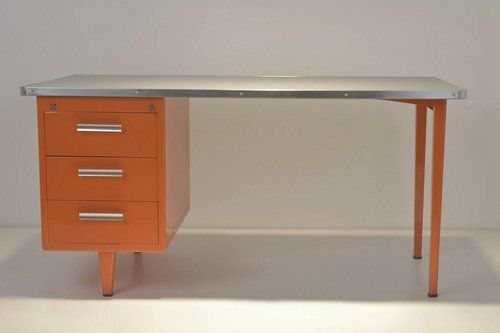 Desk In Sheet Steel From Gispen, 1955 photo furniture