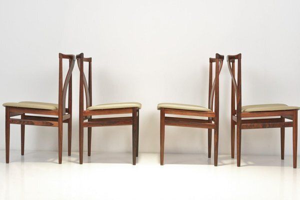 Rosewood Chairs By Henning Sorensen For Danex, Germany, 1960s photo vinterior