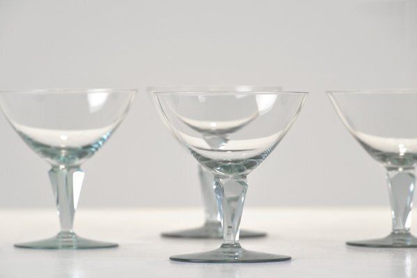 Sherry Glasses By Wilhelm Wagenfeld For Vlg Weisswasser, Germany, 1937, Set Of 6 photo furniture