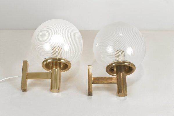 Thread Glass Filigree Wall Lights By Paolo Venini For Venini, Italy, 1940s, Set Of 2