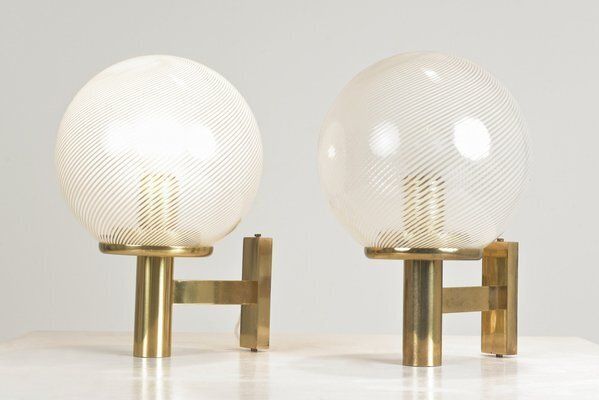 Thread Glass Filigree Wall Lights By Paolo Venini For Venini, Italy, 1940s, Set Of 2 photo 3076.0