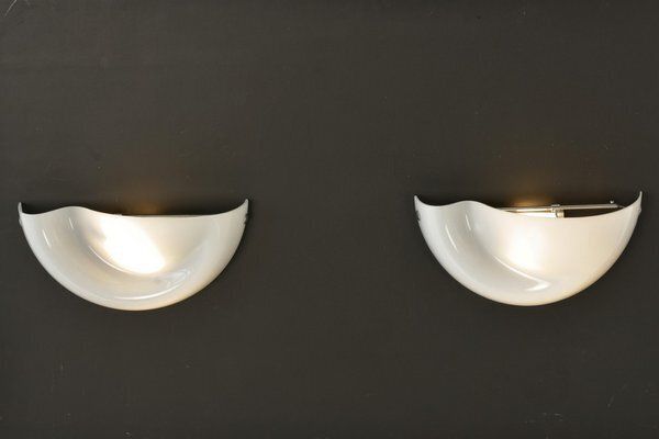 Italian Wall Lamps In Murano Glass From Vistosi, 1969, Set Of 2 photo furniture