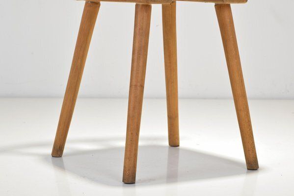 Rung Chair In Beech By Adolf Schneck For Thonet, 1942 photo vintage