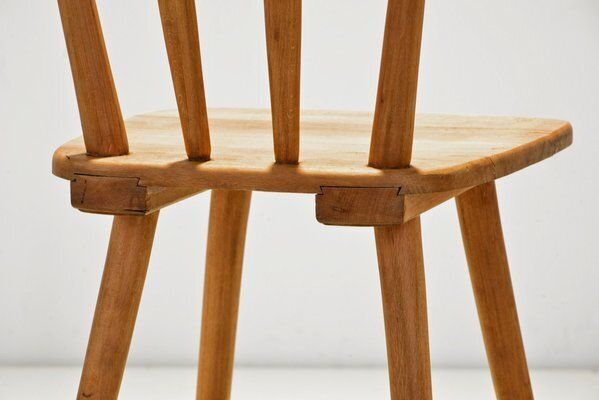 photo vinterior Rung Chair In Beech By Adolf Schneck For Thonet, 1942