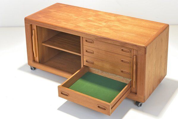 2420.0 Teak Factory Design Tv Phono Cabinet From Dyrlund, Denmark, 1975 photo