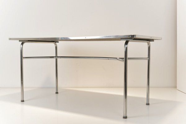 Dining Table In Steel Tube From Mauser Works Waldeck, 1950s photo vinterior