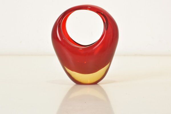 Sommerso Vase In Murano By Flavio Poli For Seguso, 1958 photo for sale