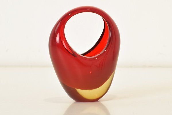 Sommerso Vase In Murano By Flavio Poli For Seguso, 1958 photo Home Decor