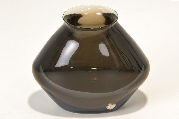 Heavy Sommerso Vase In Murano By Flavio Poli For Seguso, 1960s