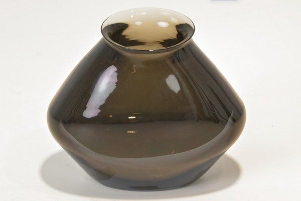 Heavy Sommerso Vase In Murano By Flavio Poli For Seguso, 1960s photo Home Decor