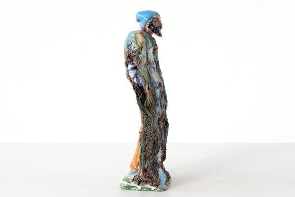 Sicilian Ceramic Fisherman Figure, 1955 photo 712.0