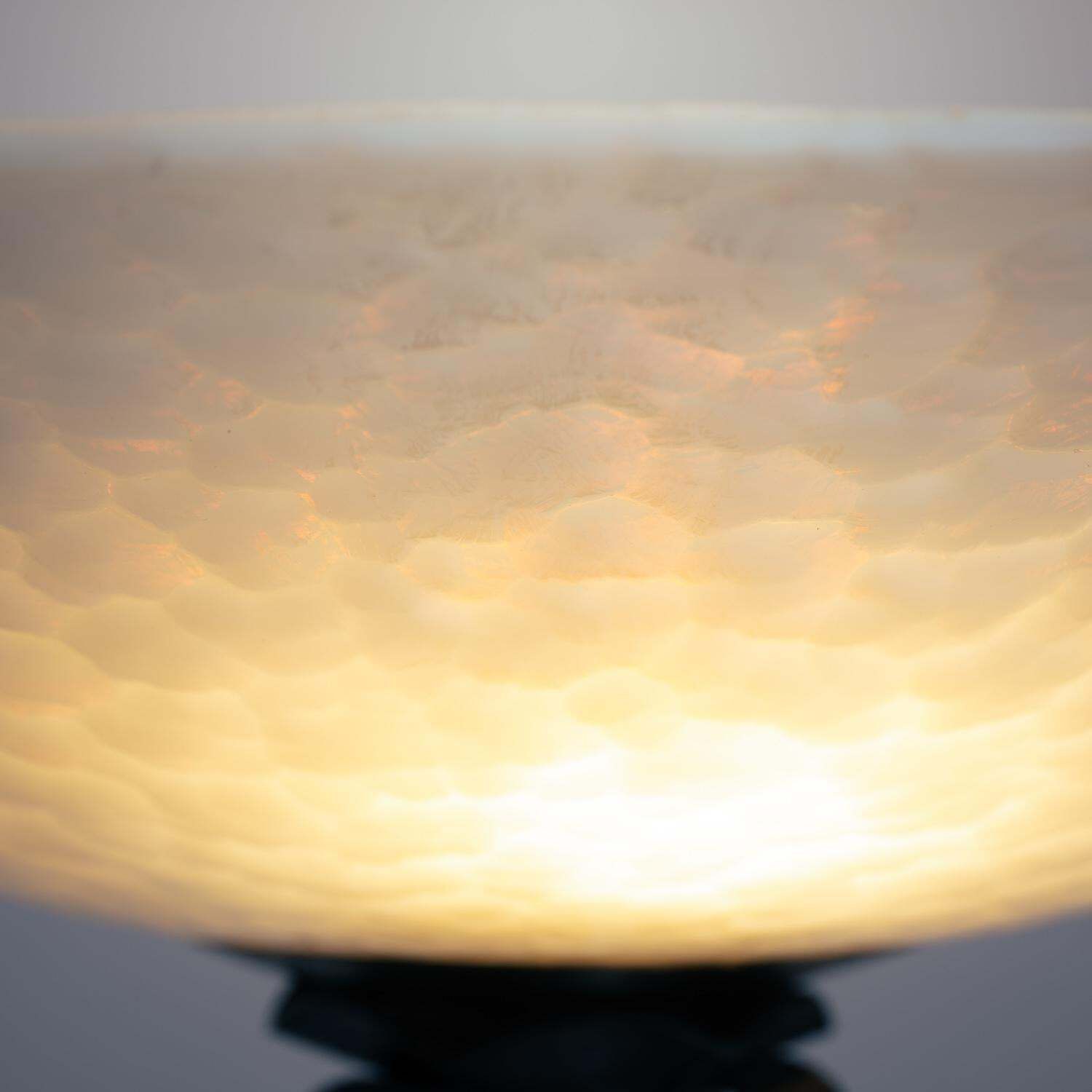 Art Deco Floor Lamp In Wrought Iron And Glass, 1930s photo Lighting