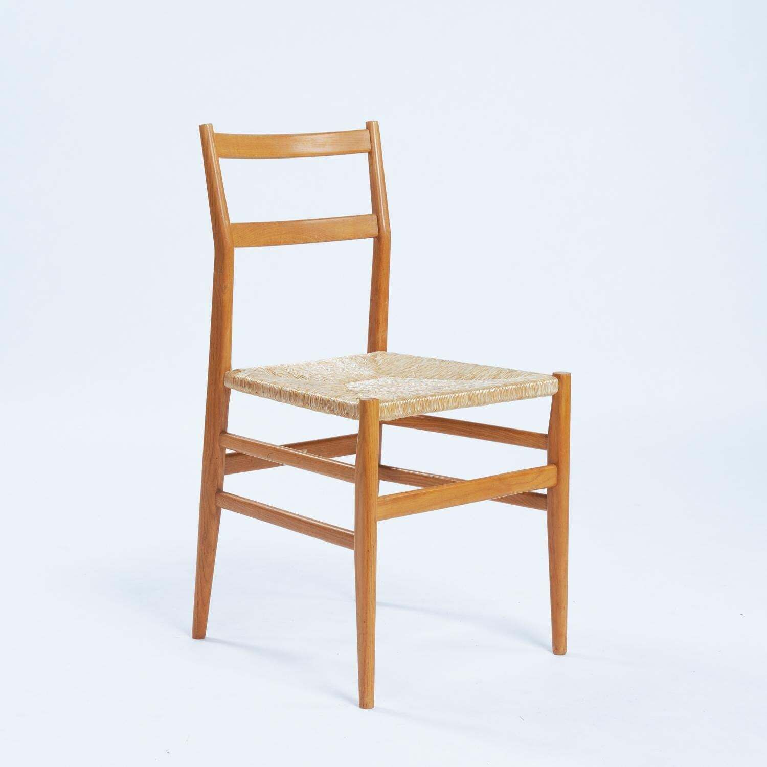 Gio Ponti Leggera Dining Chairs Cassina, Set Of 6, Italy, 1956 photo 8563.0