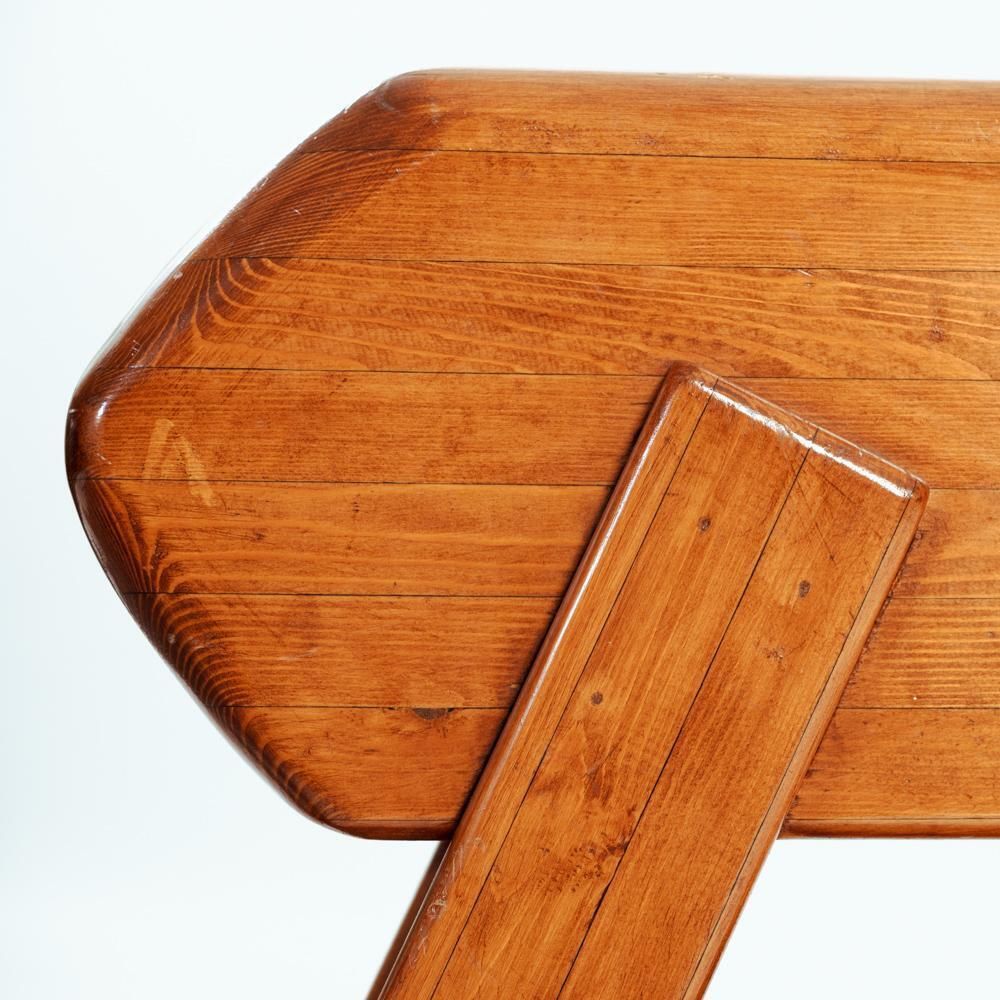 Midcentury Pinewood Rocking Horse, 1970s photo furniture