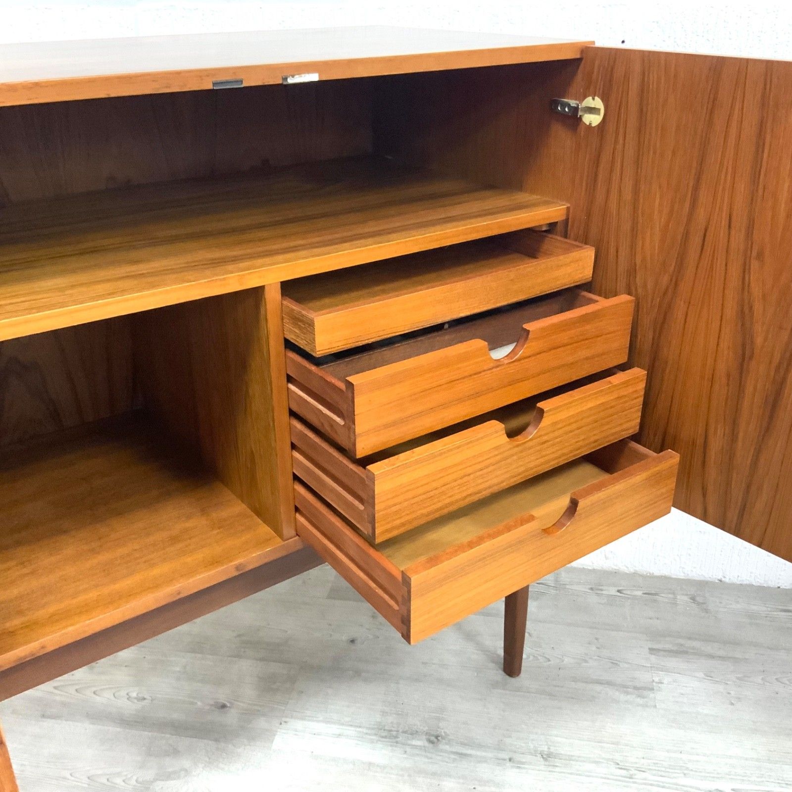 Teak Sideboard Highboard By Kofod Larsen For G Plan Danish Range Mid Century photo Furniture