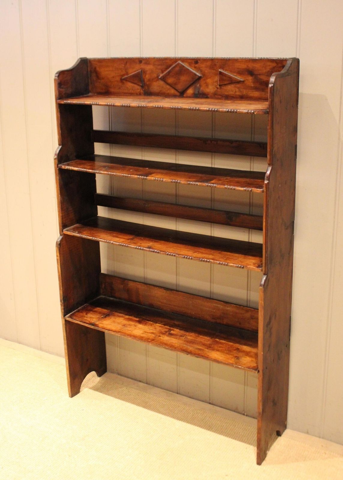 Rustic Deal Wood Open Bookcase photo vinterior