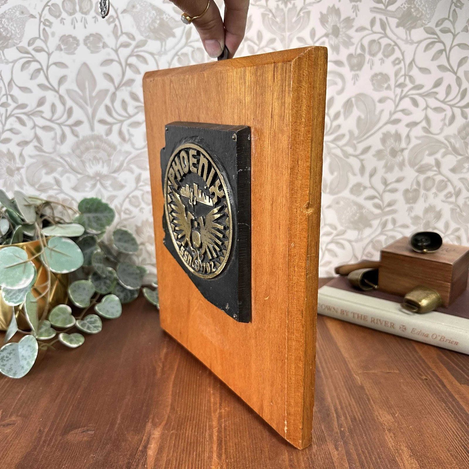 Vintage Uss Phoenix Ssn 702 Submarine Brass Plaque, Us Navy Naval Collectable photo furniture