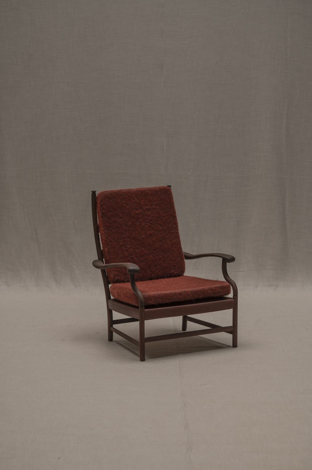 Rare Chinese Inspired Danish Easy Chair, 1960s photo for sale