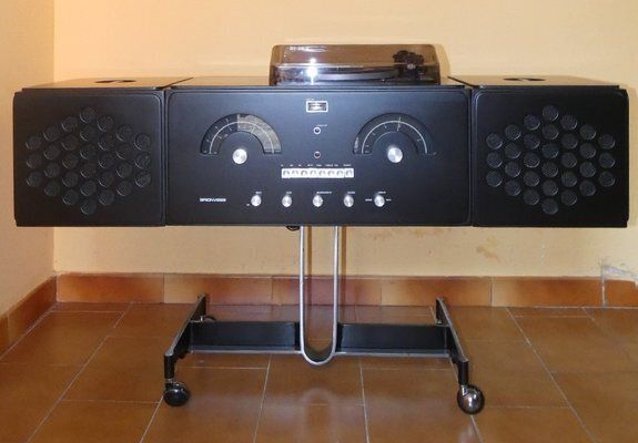 Radiophonograph Cubo Rr 126 Fo By F.Lli Castiglioni For Brionvega, 1971