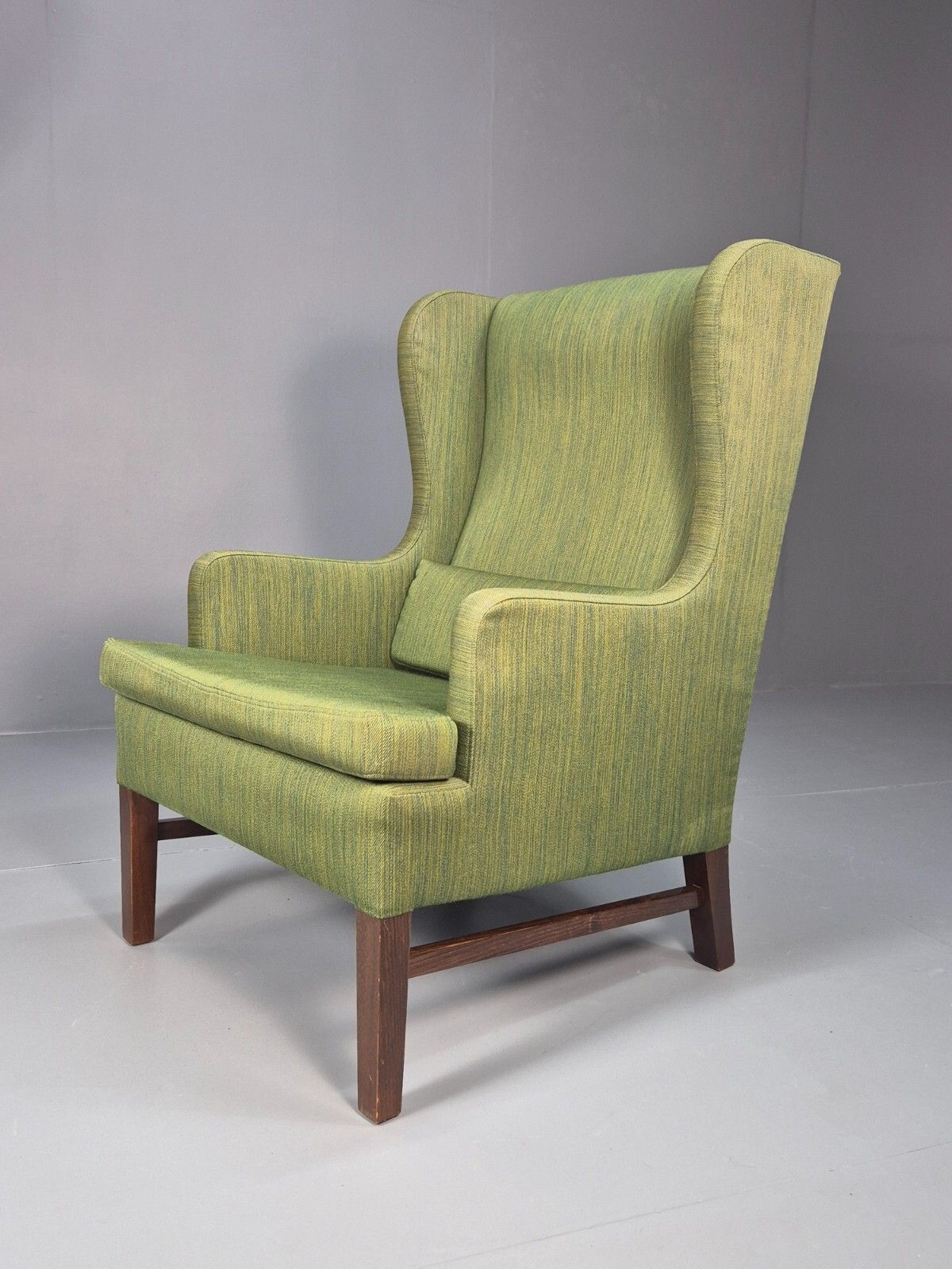 Vintage Danish Wing Back Lounge Chair 1960s Green Mid Century Retro  Eb9652 Mnor photo furniture