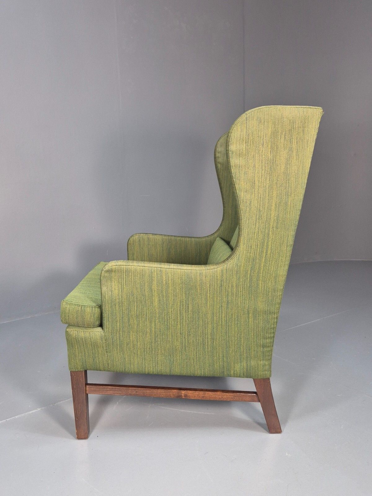 Vintage Danish Wing Back Lounge Chair 1960s Green Mid Century Retro  Eb9652 Mnor photo vintage