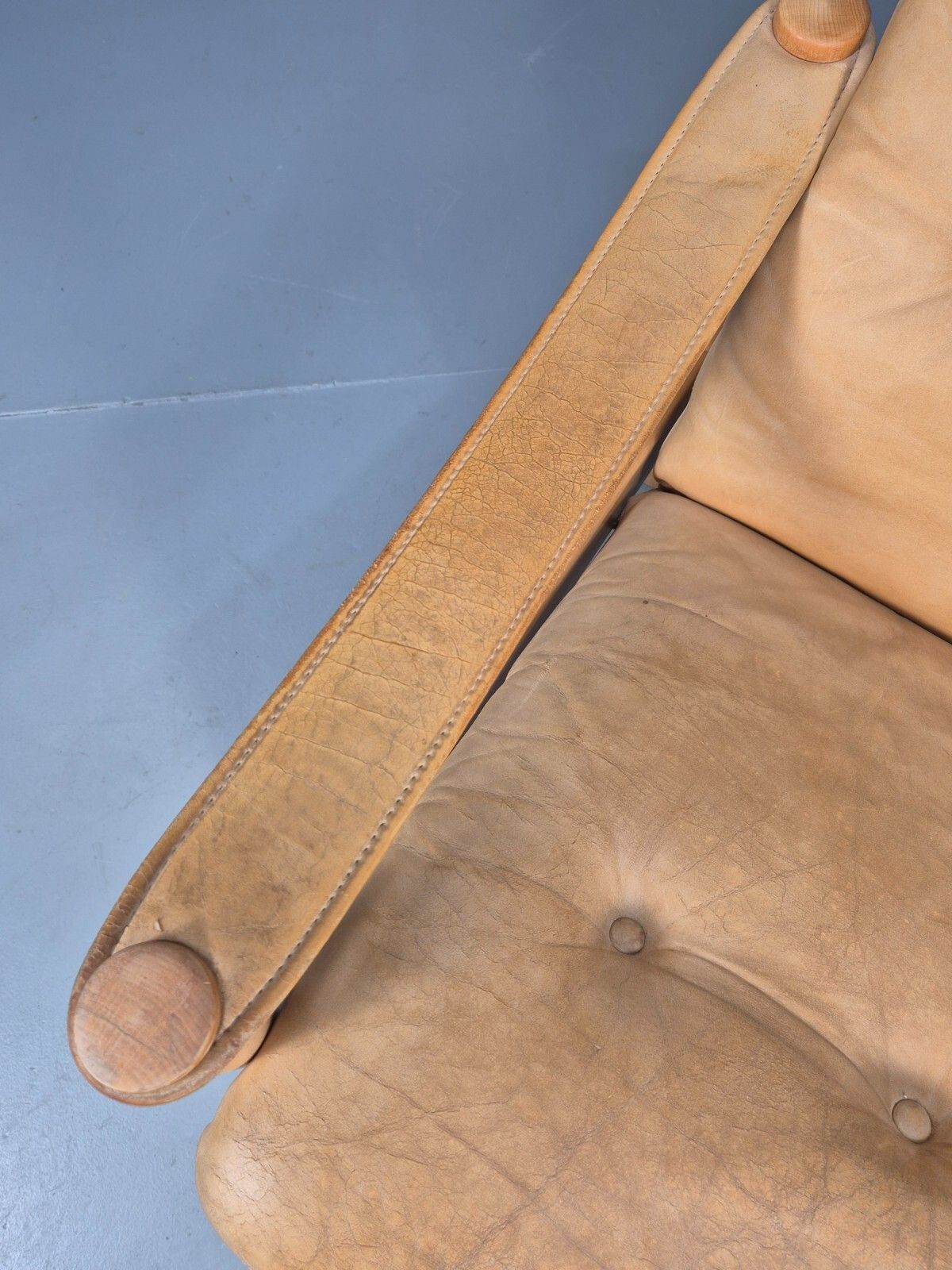 Vintage Nubuck Leather Lounge Chair Ebbe Gehl Danish Mid Century Eb9301 Mnor photo 400.0