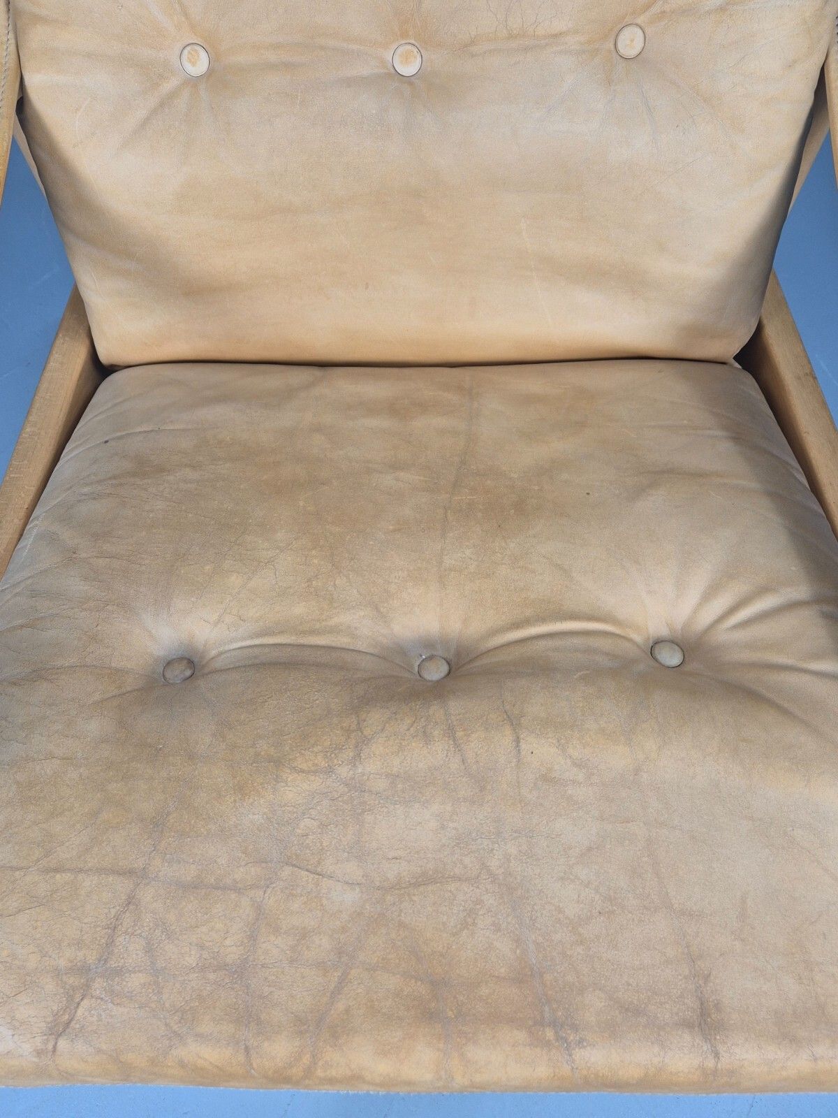 Vintage Nubuck Leather Lounge Chair Ebbe Gehl Danish Mid Century Eb9301 Mnor photo vinterior