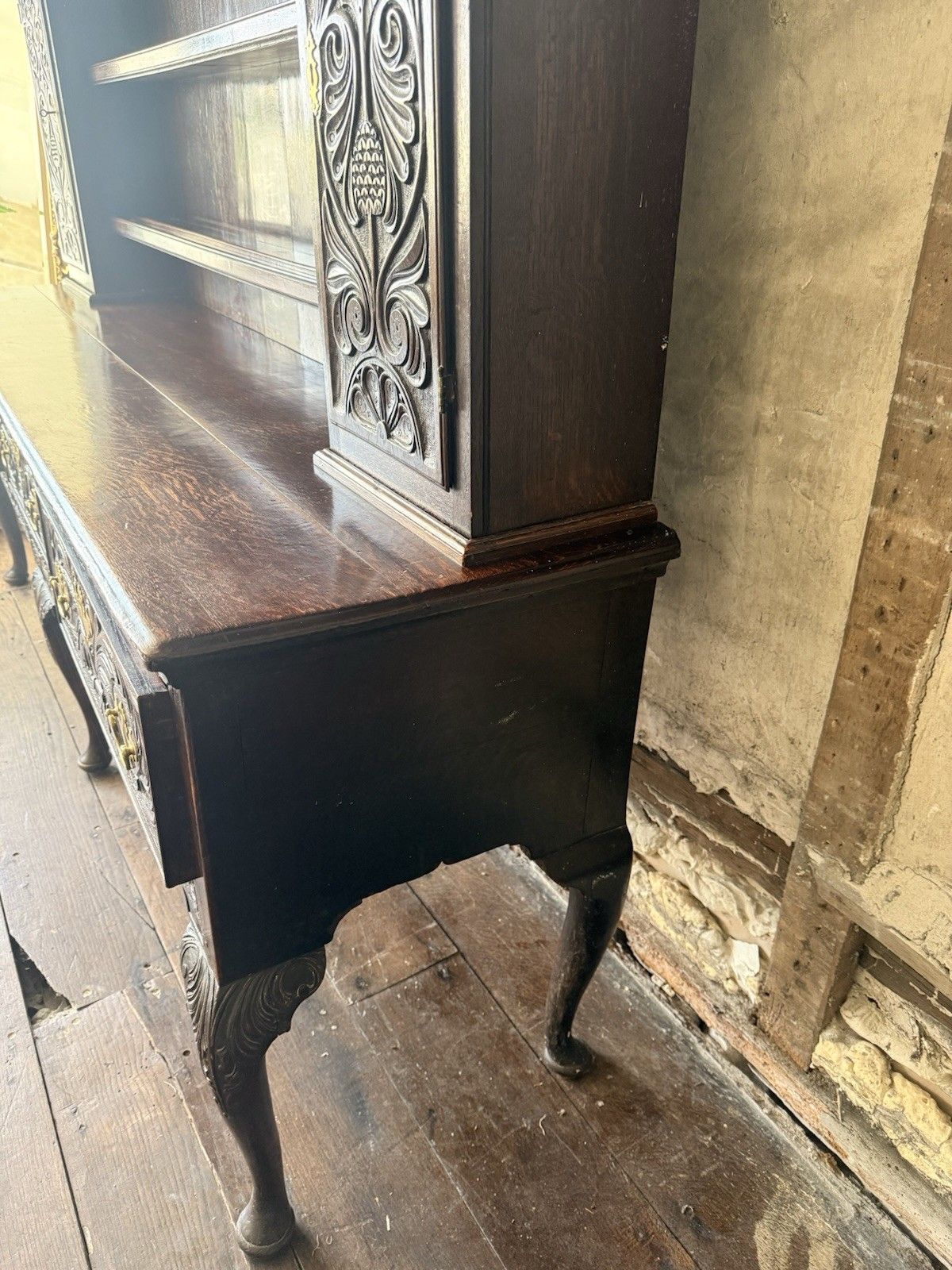 3499.0 Fine Quality Important Rare Antique Oak Welsh Dresser Sideboard Stamped Rg photo