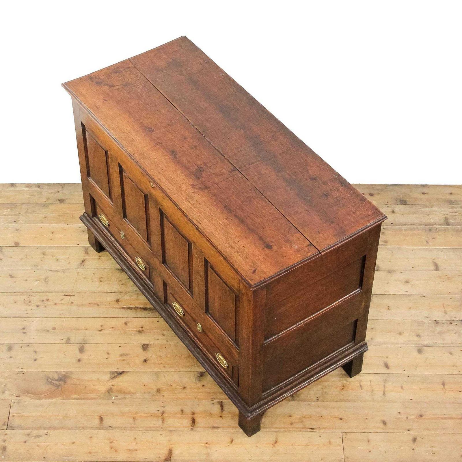 Antique 18th Century Oak Mule Chest | Blanket Box | Antique Storage | Trunks And Chests | Storage Box photo 650.0