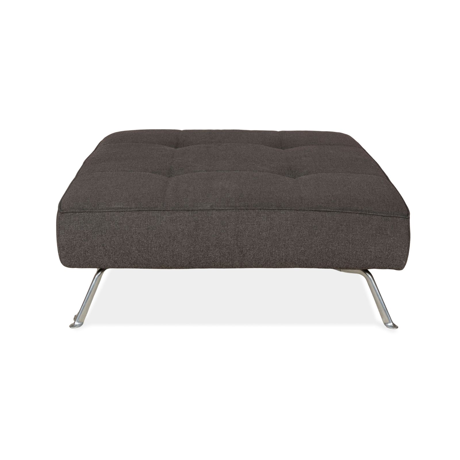 Pouf Ligne Roset Smala en tissu gris photo vintage