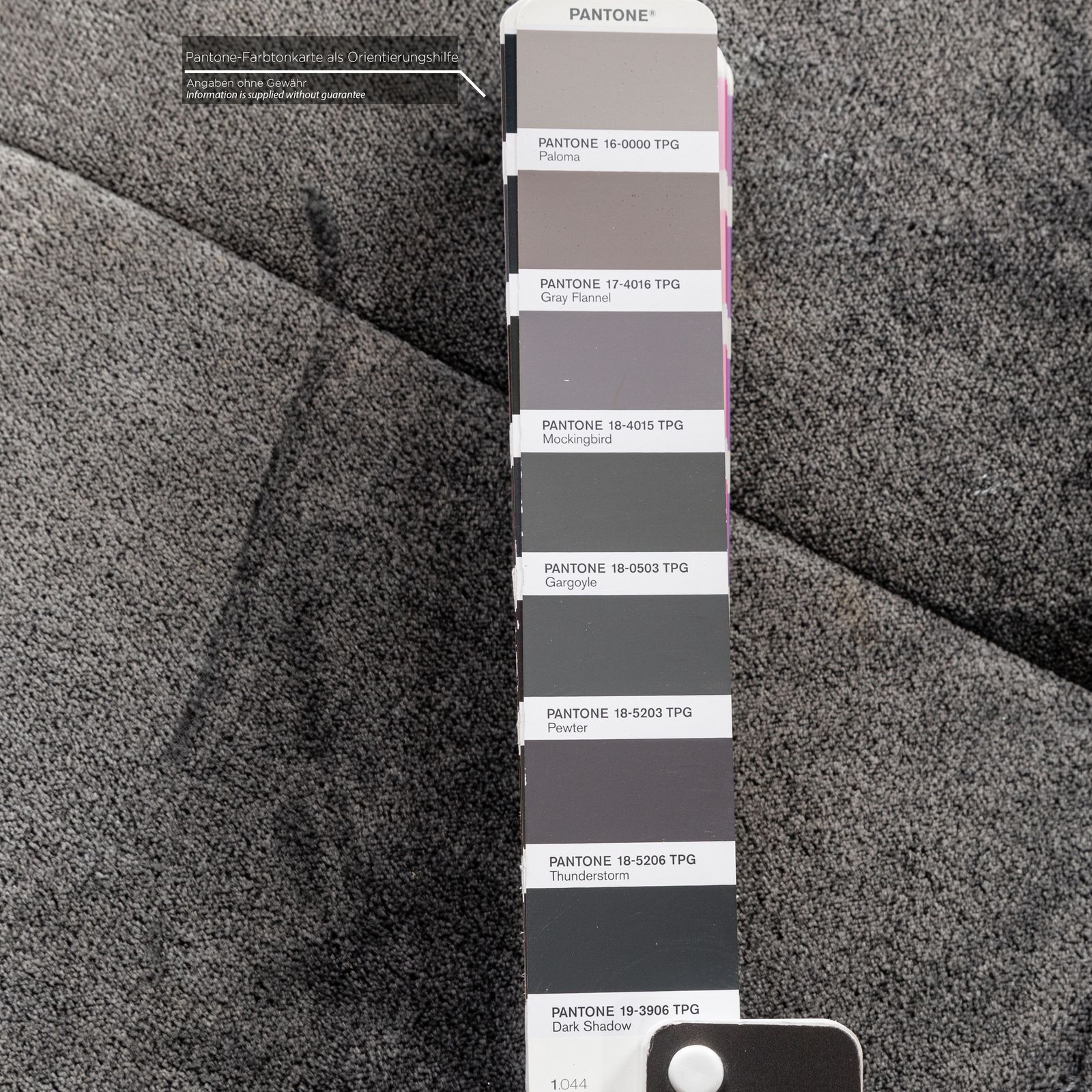Canapé d'angle Bretz Matilda en tissu gris argenté photo 6249.0