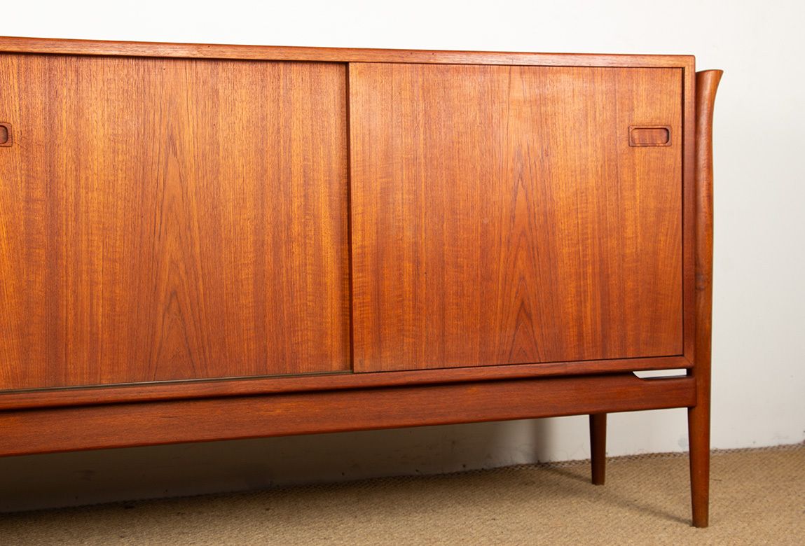 Grande enfilade danoise en teck 255 cm, 1960. photo vinterior