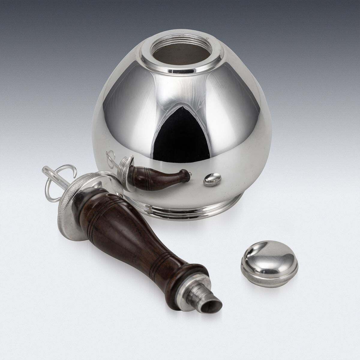 Novelty 20thc Silver Plated Skittle Bell Cocktail Shaker, Mappin & Webb C.1930 photo for sale